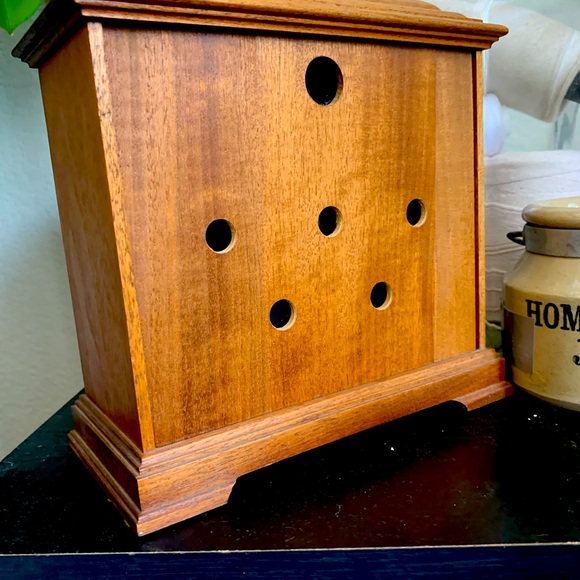 Vintage wood desk clock - Picture 2 of 3